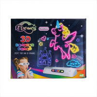 Thumbnail for Lil Dreamers Unicorn Kingdom's 3D Illuminate Drawing Board