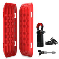 Thumbnail for X-BULL Hitch Receiver 5T Recovery Receiver With 2PCS Recovery tracks Boards Gen2.0 Red