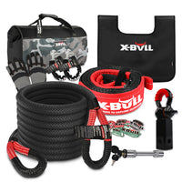 Thumbnail for X-BULL Recovery Kit Kinetic Recovery Rope With Hitch Receiver 5T Recovery Receiver