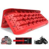 Thumbnail for X-BULL KIT2 Recovery tracks 6pcs Board Traction Sand trucks strap mounting 4x4 Sand Snow Car red