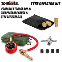 Thumbnail for X-BULL Tyre Deflators Tire Automatic 4WD Pressure Gauge 4 Brass Deflator