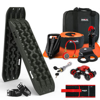 Thumbnail for X-BULL Winch Recovery Kit Recovery Tracks Gen 3.0 Olive Boards Snatch Strap Off Road 4WD