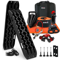 Thumbnail for X-BULL 4WD Recovery Kit Recovery Tracks Gen 3.0 Black Mounting Pins Snatch Strap Off Road 4X4
