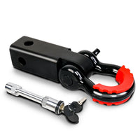 Thumbnail for X-BULL Hitch Receiver 5T Recovery Receiver with Bow Shackle Tow Bar Off Road 4WD