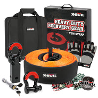 Thumbnail for X-BULL 4WD Recovery Kit Snatch Strap Hitch Receiver Bow Shackles Lock Off Road