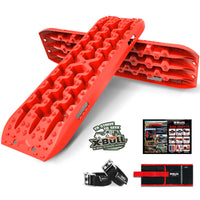 Thumbnail for X-BULL Recovery tracks Sand tracks 2pcs 10T Sand / Snow / Mud 4WD Gen 3.0 - Red