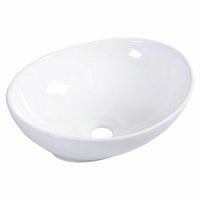 Thumbnail for AMIRRA Ceramic Basin Oval Sink Bowl (White)