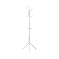 Thumbnail for EKKIO 12 Hook Metal Coat Rack Stand with 3-Tier Hat Hanger (White)