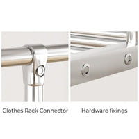 Thumbnail for Ekkio Clothes Rack Stainless Steel Two Rail