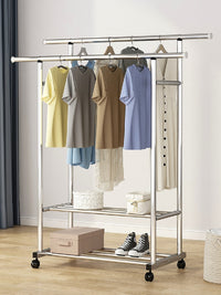 Thumbnail for Ekkio Clothes Rack Stainless Steel Two Rail