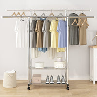 Thumbnail for Ekkio Clothes Rack Stainless Steel Two Rail