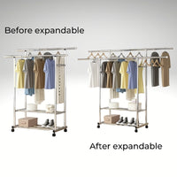 Thumbnail for Ekkio Clothes Rack Stainless Steel Two Rail