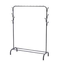 Thumbnail for EKKIO Clothing Rack with Bottom Shelf & Anti-slip floor protectors (Black)