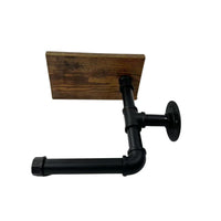 Thumbnail for EKKIO Adjustable Industrial Pipe Toilet Paper Roll Holder with Phone Shelf