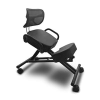 Thumbnail for EKKIO Adjustable Ergonomic Office Kneeling Chair with Backrest (Black)