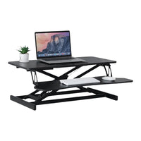 Thumbnail for EKKIO Adjustable Standing Desk Riser Stand Up Desk Converter (Black)