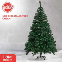 Thumbnail for FESTISS 1.8m Christmas Tree with 250 LED Lights Warm White (Green)