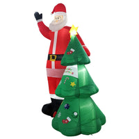 Thumbnail for Festiss 2.5m Santa and Christmas Tree Christmas Inflatable with LED