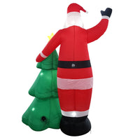 Thumbnail for Festiss 2.5m Santa and Christmas Tree Christmas Inflatable with LED