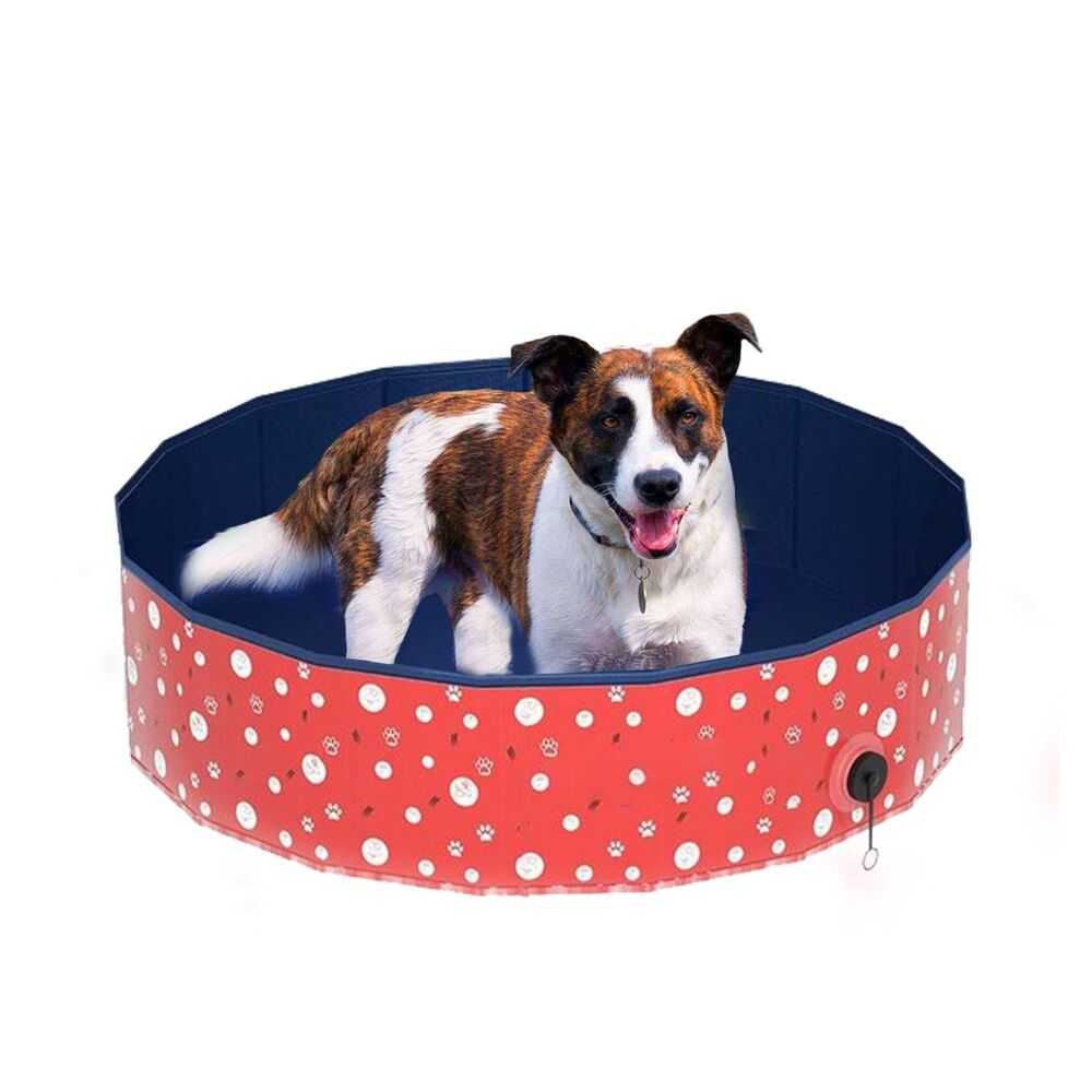 Floofi Pet Pool 120cm*30cm XL Red Circle