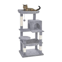 Thumbnail for Floofi 118cm Plush Cat Condo Cat Tree Light Grey