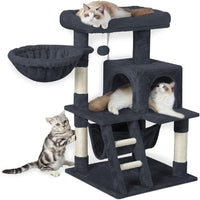 Thumbnail for Floofi 104cm Plush Cat Condo Cat Tree Dark Grey FI-CT-168-ZZ