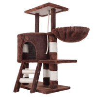 Thumbnail for Floofi 104cm Plush Cat Condo Cat Tree Brown