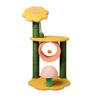 Thumbnail for Floofi 90cm Sunflower Plush Scratching Post Cat Tree