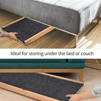 Thumbnail for Floofi Natural Wood Grain Wooden Adjustable Height Pet Ramp Dog Sofa Stairs