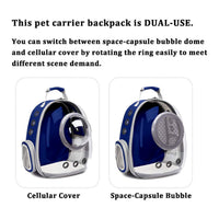 Thumbnail for Floofi Space Capsule Backpack - Model 2 (Blue)