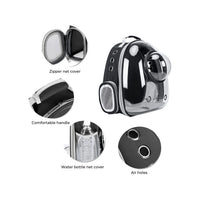 Thumbnail for Floofi Space Capsule Backpack - Model 2 (Black)