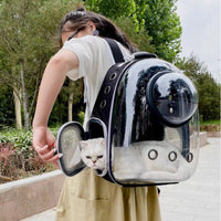 Thumbnail for Floofi Space Capsule Backpack - Model 2 (Black)