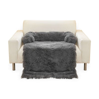 Thumbnail for Floofi Pet Sofa Cover Soft with Bolster XL Size (Grey)