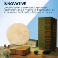 Thumbnail for GOMINIMO Magnetic Levitating Moon Dark Brown Base