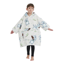 Thumbnail for GOMINIMO Hoodie Blanket (Kids Koala Bear White)