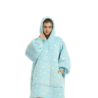 Thumbnail for GOMINIMO Hoodie Blanket Glow In Dark Star Blue