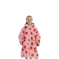 Thumbnail for GOMINIMO Hoodie Blanket Kids Strawberry Pink