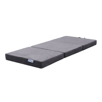 Thumbnail for GOMINIMO 3 Fold Folding Mattress Single Light Grey GO-FM-101-EON