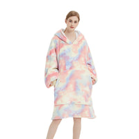 Thumbnail for GOMINIMO Hoodie Blanket Adult Tie-Dyed Beige