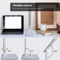 Thumbnail for GOMINIMO LED Desk Lamp with Wireless Charger 5 Brightness Levels (White)