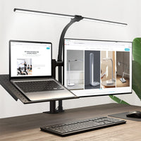 Thumbnail for GOMINIMO 24W Double Head LED Desk Lamp with 5 Color Modes (Black)