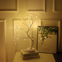 Thumbnail for GOMINIMO Wood Desk Lamp- Bonsai Fairy Tree Lights Warm White-