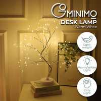 Thumbnail for GOMINIMO Wood Desk Lamp- Bonsai Fairy Tree Lights Warm White-