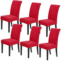 Thumbnail for GOMINIMO 6pcs Dining Chair Slipcovers/ Protective Covers (Burgundy)