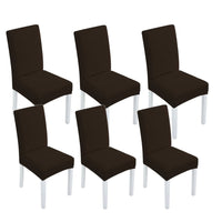 Thumbnail for GOMINIMO 6pcs Dining Chair Slipcovers/ Protective Covers (Dark Brown)