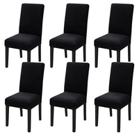 Thumbnail for GOMINIMO 6pcs Dining Chair Slipcovers/ Protective Covers (Black)