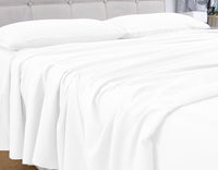 Thumbnail for GOMINIMO 4 Pcs Bed Sheet Set 2000 Thread Count Ultra Soft Microfiber - Single (White)