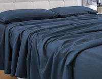 Thumbnail for GOMINIMO 4 Pcs Bed Sheet Set 2000 Thread Count Ultra Soft Microfiber - Single (Royal Blue)