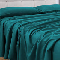 Thumbnail for GOMINIMO 4 Pcs Bed Sheet Set 1000 Thread Count Ultra Soft Microfiber - Single (Teal)