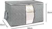 Thumbnail for GOMINIMO 5 Pack 105L Clothes Storage Bag with Handles (Grey)